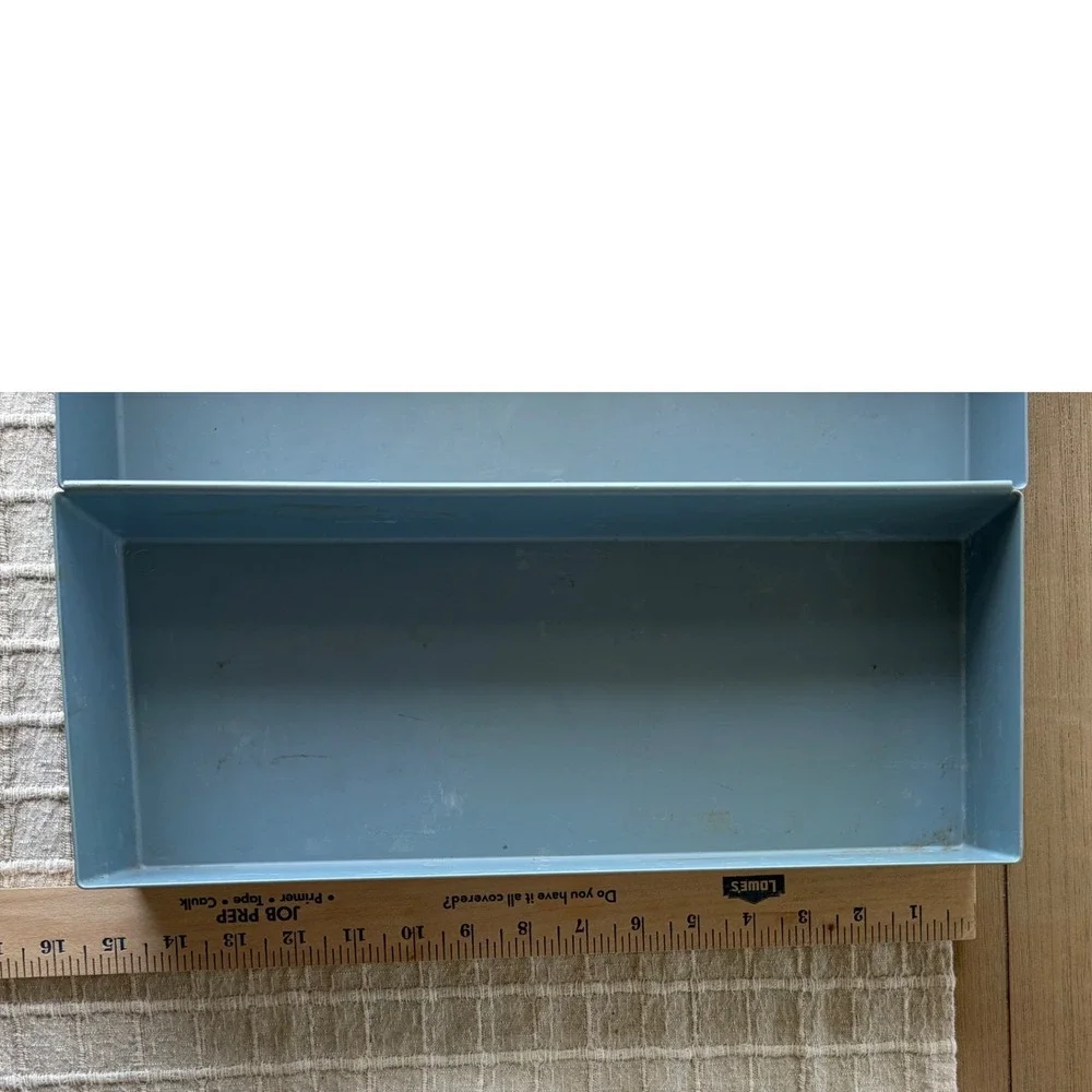 vintage interlocking Rubbermaid drawer organizers lot 5 two 9x6x2 three 14.5x6x2